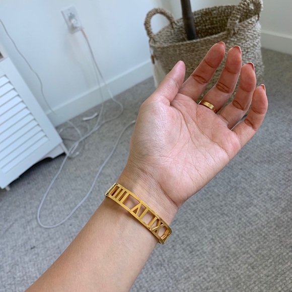 Jewelry Roman Numerals Gold Bracelet Poshmark